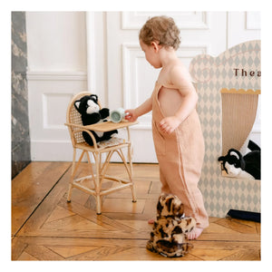 La Pelucherie - Gustave Cat Plush 25 cm | Black/White