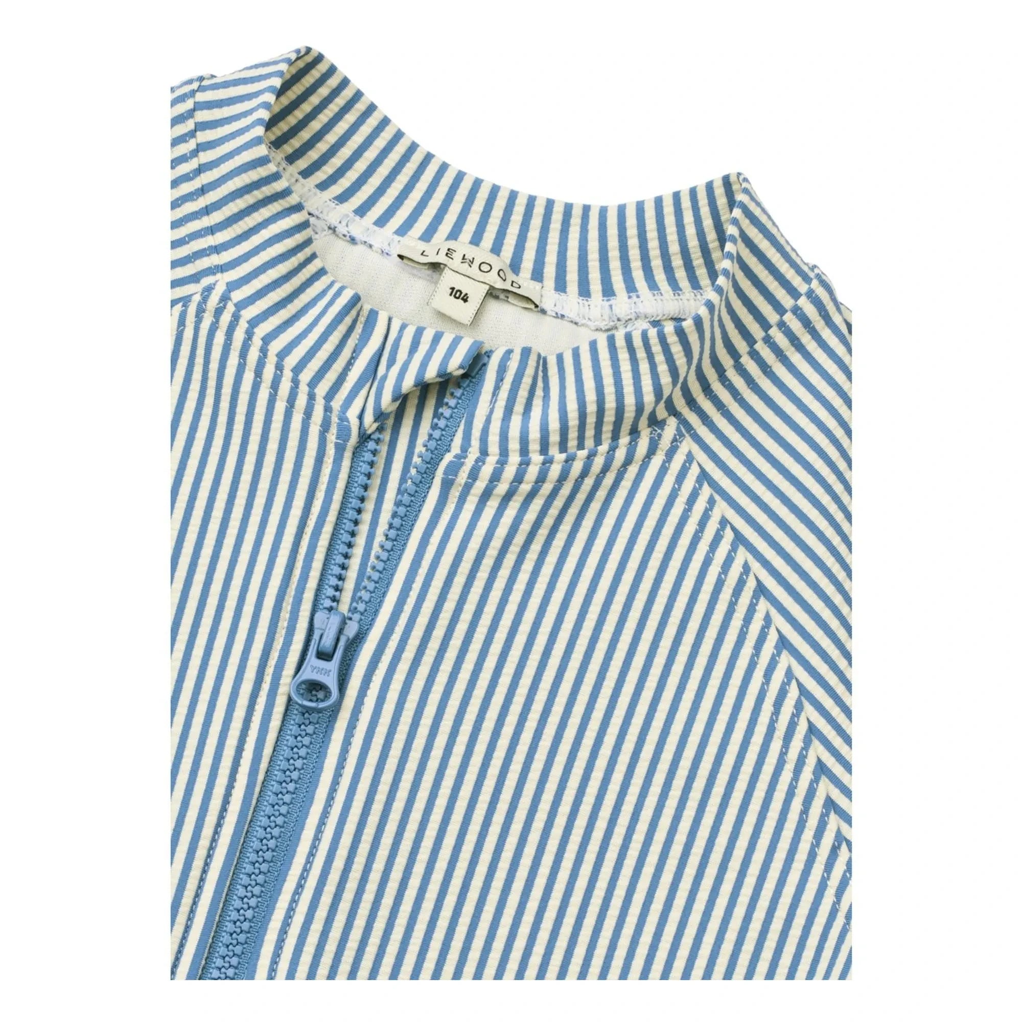 Liewood - Max Striped Seersucker UV Protection Wetsuit Recycled Fibers | Blue