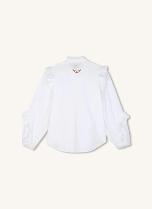 Zadig & Voltaire - Gisele Ruffled Blouse | White