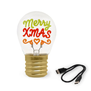 Legami - Merry Noel Noel Light Bulb Table Lamp - Bulb Fiction