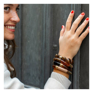 Parabaya - Moca 2 Bracelets | Brown
