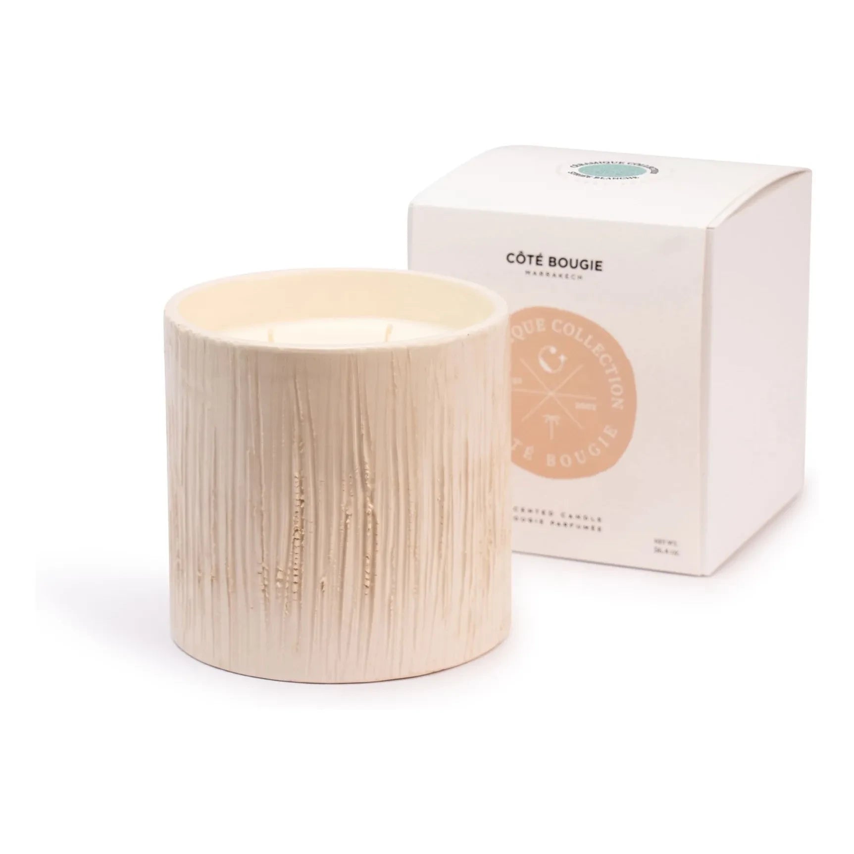 Côté Bougie - Striped Candle - Mon Bel Oranger