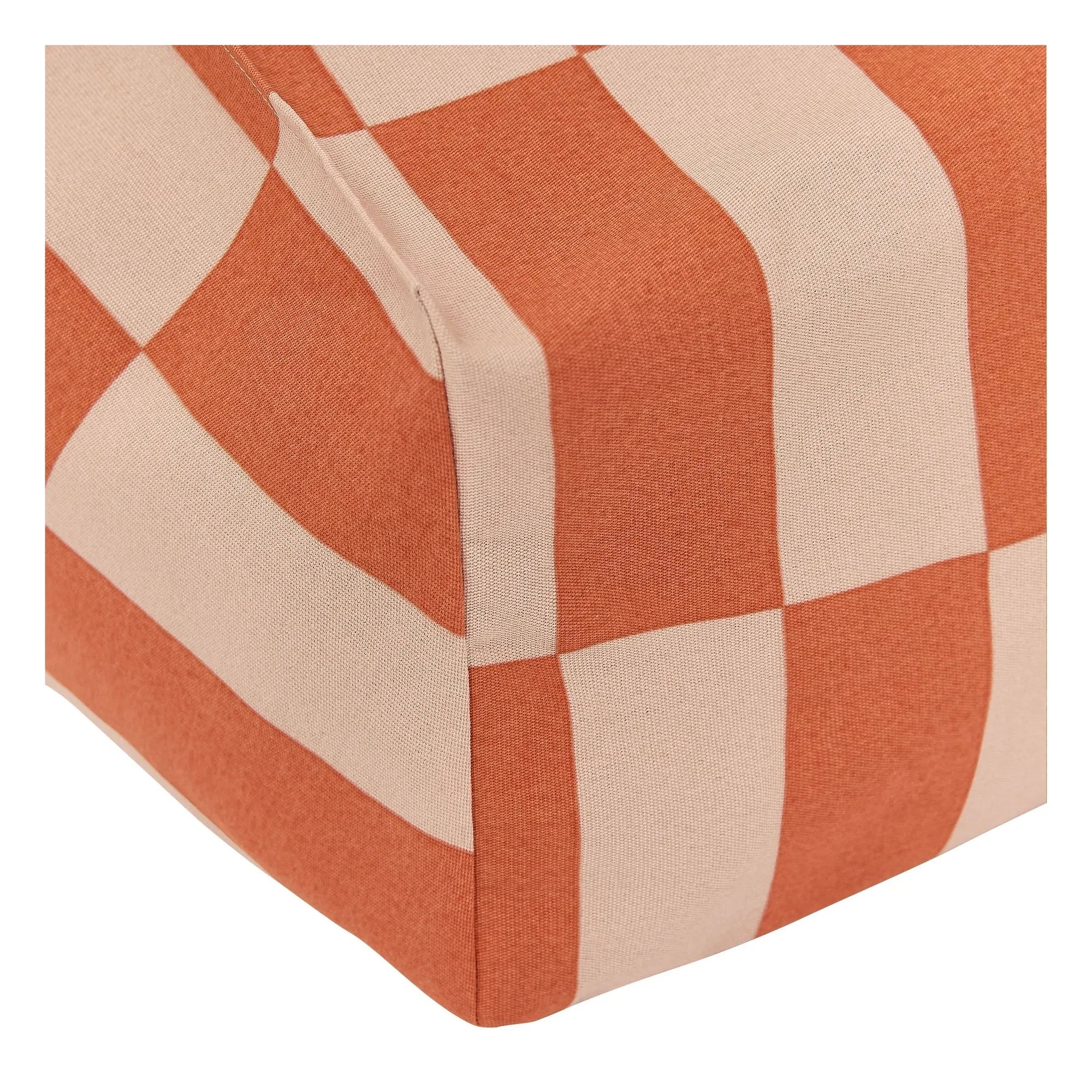 Nobodinoz - Vibes Tiles Outdoor Pouf Seat | Orange