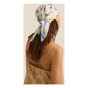 Soleil Soleil - Posy Organic Cotton Shawl | Beige
