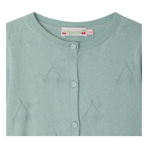 Bonpoint - Pointelle Lysia Organic Cotton Cardigan | Celadon