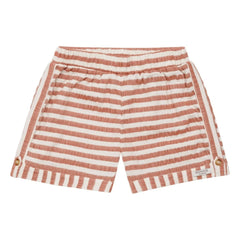 Donsje - Kaatio Striped Organic Cotton Shorts | Camel