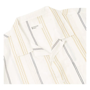Universal Works - Hendrix Striped Shirt | Ecru