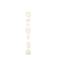 Muskhane - Quilted Felt Chakra Mobile | Ecru