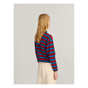 Bobo Choses - Organic cotton striped cardigan | Red