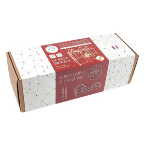 Sarbakane - Cabin Building Kit with Grizzly Pack - 155 Pieces