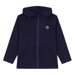 Petit Bateau - Zip-up Hooded Sweatshirt | Navy Blue