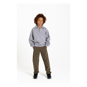 Hundred Pieces - Phoenix Pretzel Organik Pamuk Polo Shirt | Heather grey