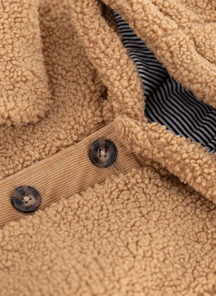 Petit Bateau - Sherpa Coat with Ears | Beige