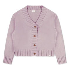 Matona - Organic Cotton Cardigan | Lavender