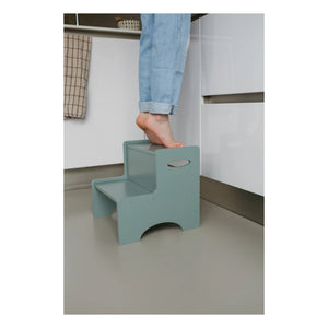 Nofred - Wooden Step Stool | Olive Green