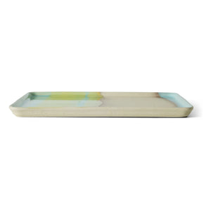 HKliving - Glint Ceramic Tray | Green