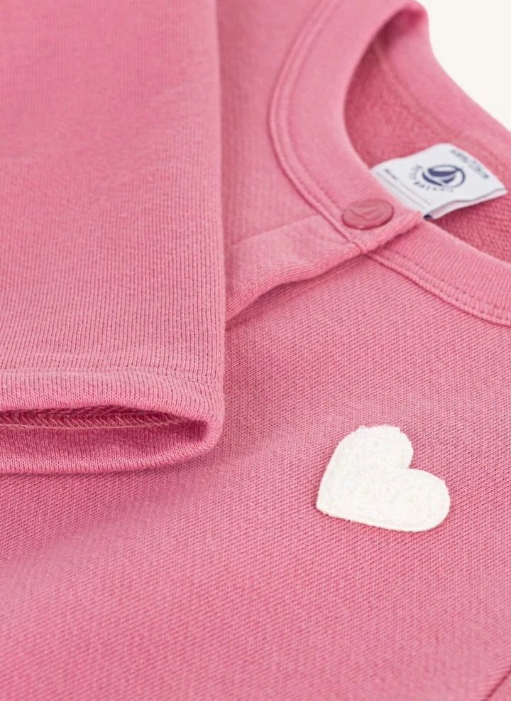 Petit Bateau - Organic cotton cardigan | Dusty Pink