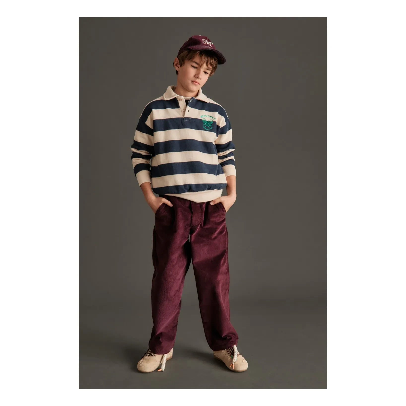 Mipounet - Olivier Kadife Pantolon | Aubergine