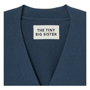 The Tiny Big Sister - Cotton Swan Cardigan | Navy Blue