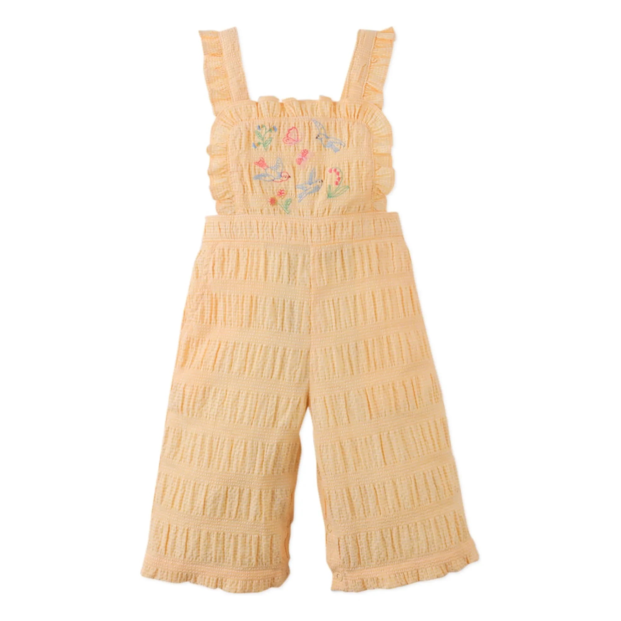 Gingersnaps - Cocona Embroidered Romper | Yellow