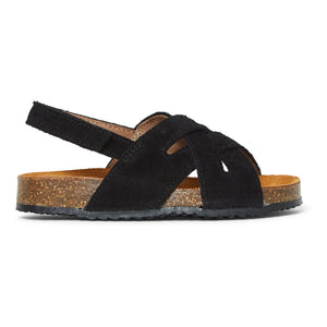 Pèpè - Swedish Suede Woven Sandals - Two Con Me | Black