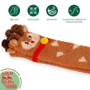 Legami - Reindeer Non-slip Kids Socks - A Perfect Match!