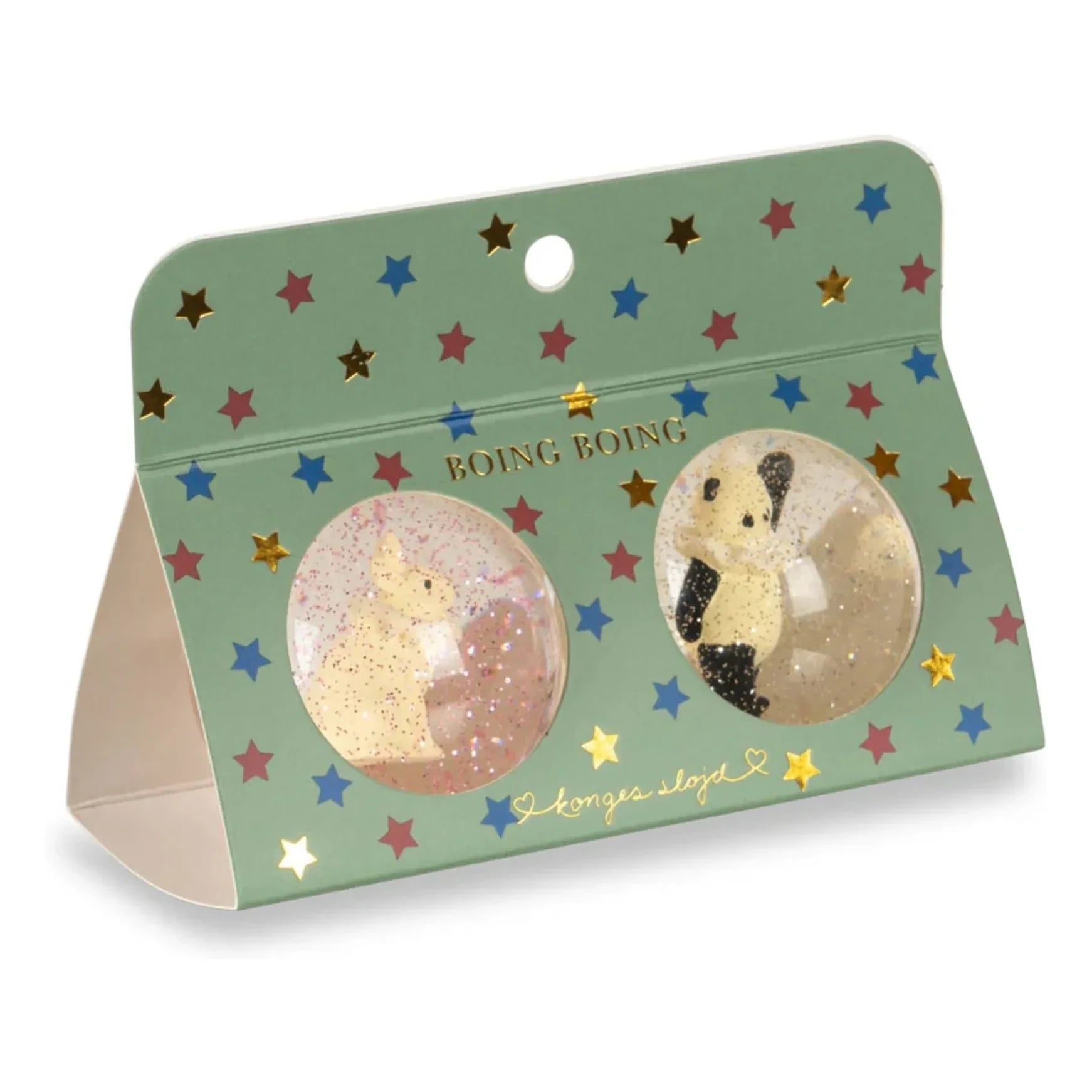 Konges Sløjd - Bunny/Panda Jumping Balls - 2-piece Set | Pink