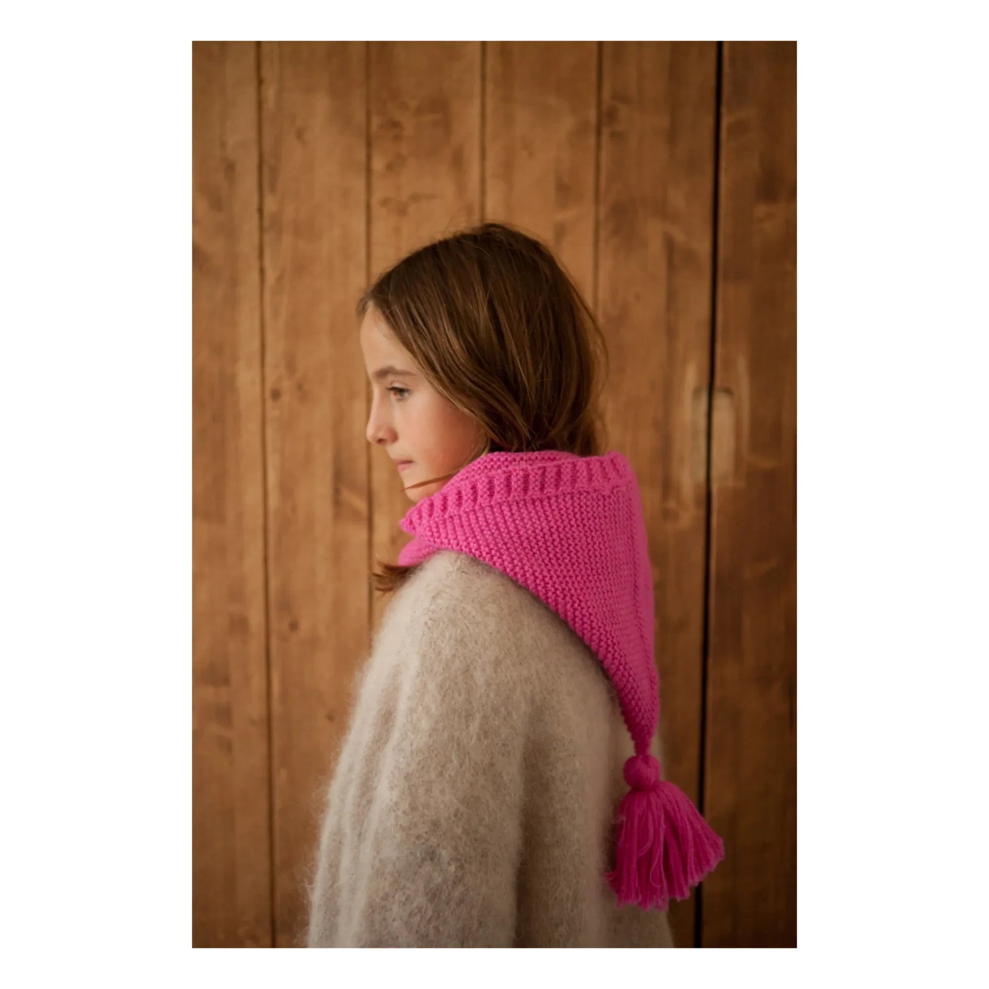 Marlot Paris - Baby Alpaca Lutin Balaclava | Fuchsia