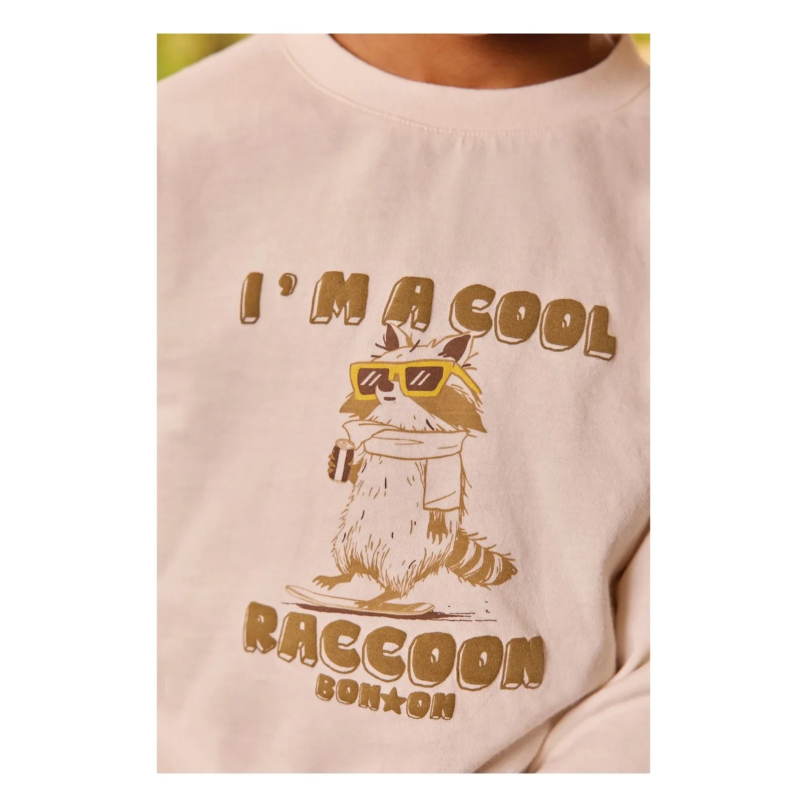 Bonton - Taxo Raccoon T-Shirt | Ecru