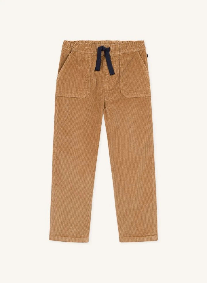 Petit Bateau - Corduroy organic cotton straight-leg trousers | Camel