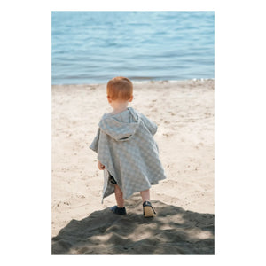 Petit Lem - Organic Cotton Damier Beach Cover-up | Blue