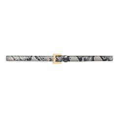 Anine Bing - Nicola Snake-Pattern Leather Belt | Gray