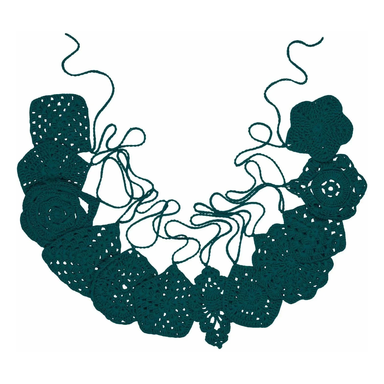 Numero 74 - Hand-knitted Decorative String | Turquoise Blue S022