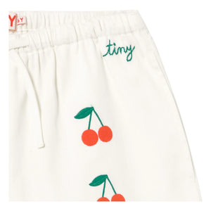 Tinycottons - Short Cherry Twill | White