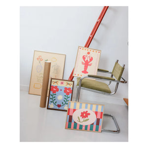 Ma petite vie - Graphic Floral Poster