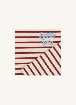 Tumble N'Dry - Celine Striped Organic Cotton T-Shirt | Burgundy