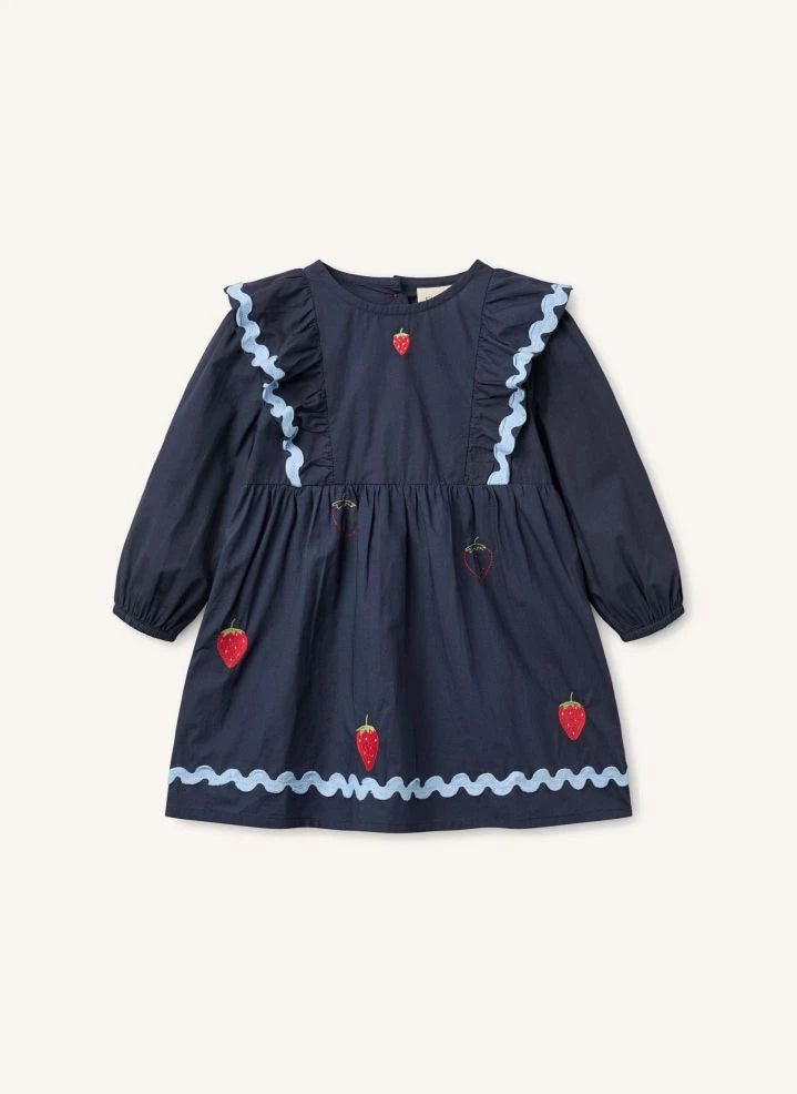 Flöss - Hannah Strawberry Dress | Navy