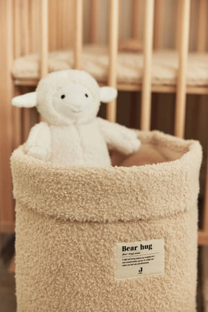 Jollein Storage Basket - Boucle Natural-Storage Baskets-Boucle Natural-29x33 cm | Natural Baby Shower