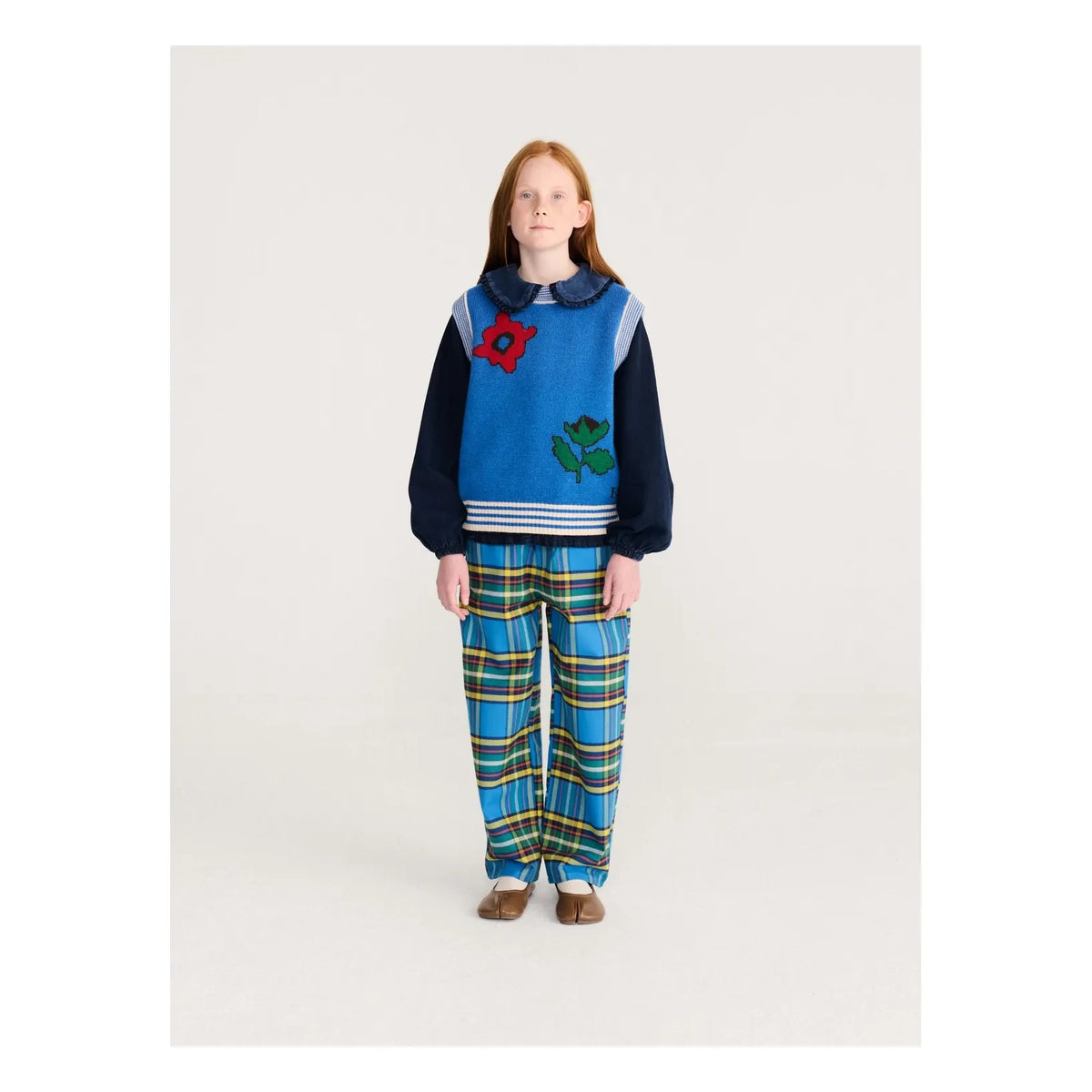 Bobo Choses - Mavi Tartan Pantolon