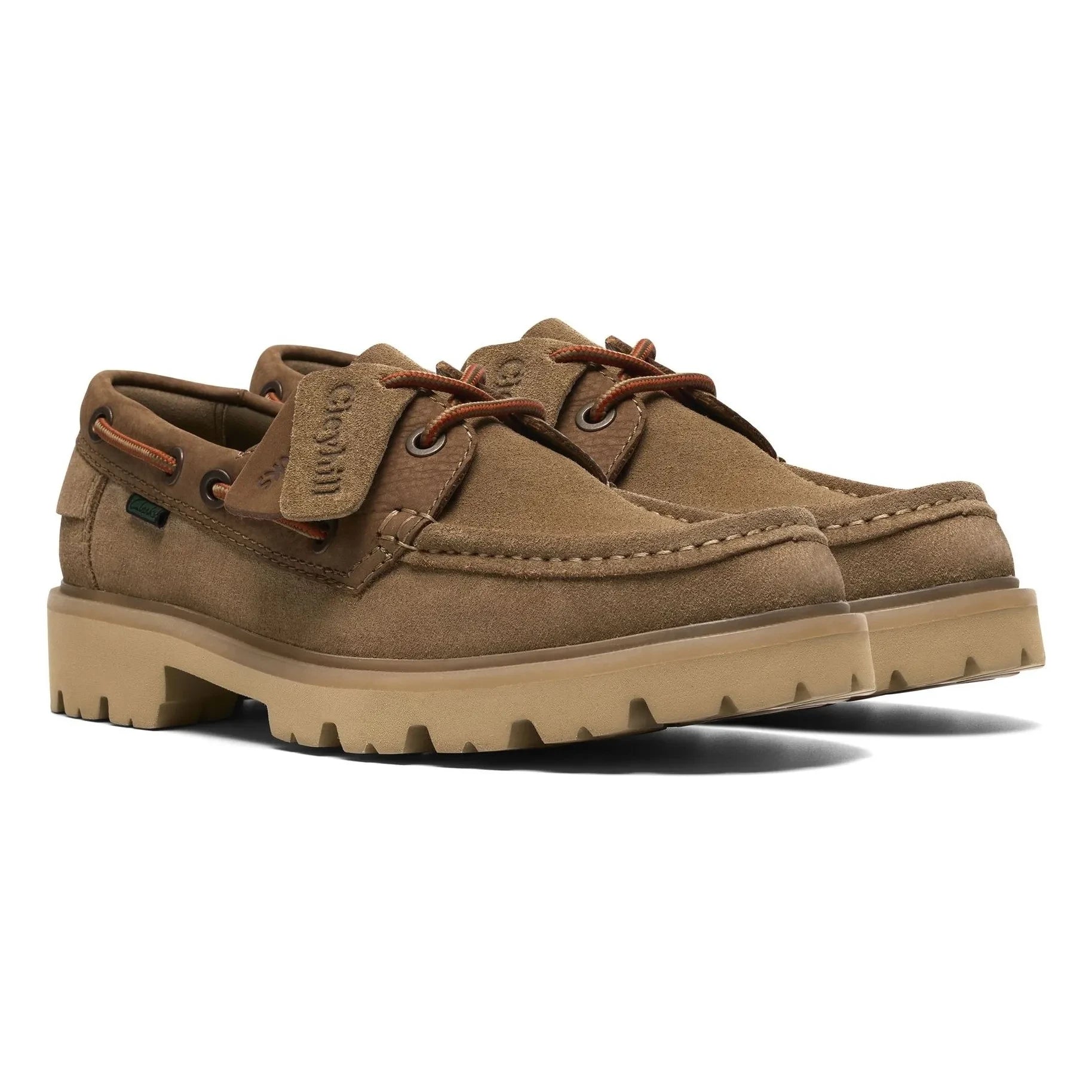 Clarks - Cleyhill Boat Shoes | Dark Beige