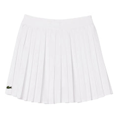 Lacoste - Recycled Fiber Pleated Skirt | White
