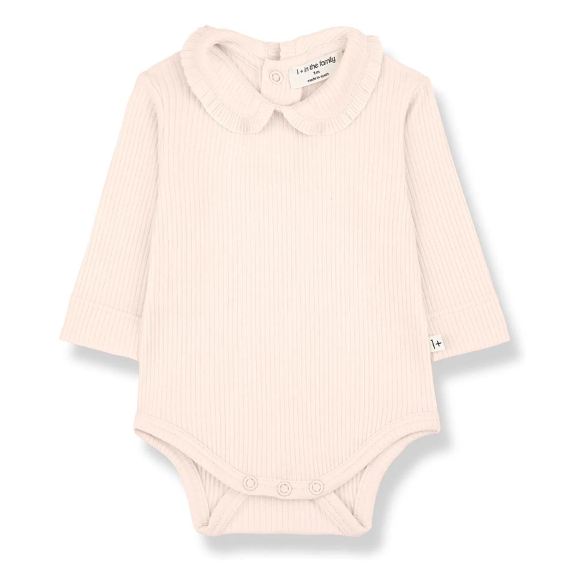 1+ in the Family - Ribbed Body Claudine Collar Nina | Beige Pink