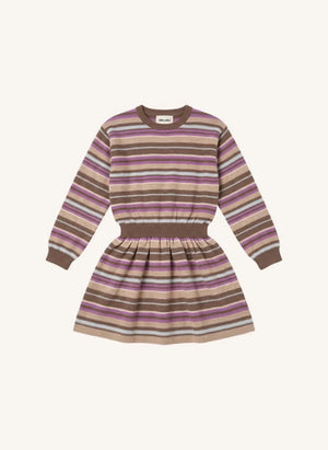 Smallable Kid - Lya Striped Wool Dress | Pink