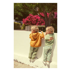 Piupiuchick - Organic Cotton Checkered Pants | Yellow