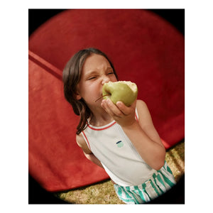 Goldie + Ace - Fitted Cotton Tank Top Apple | Ivory