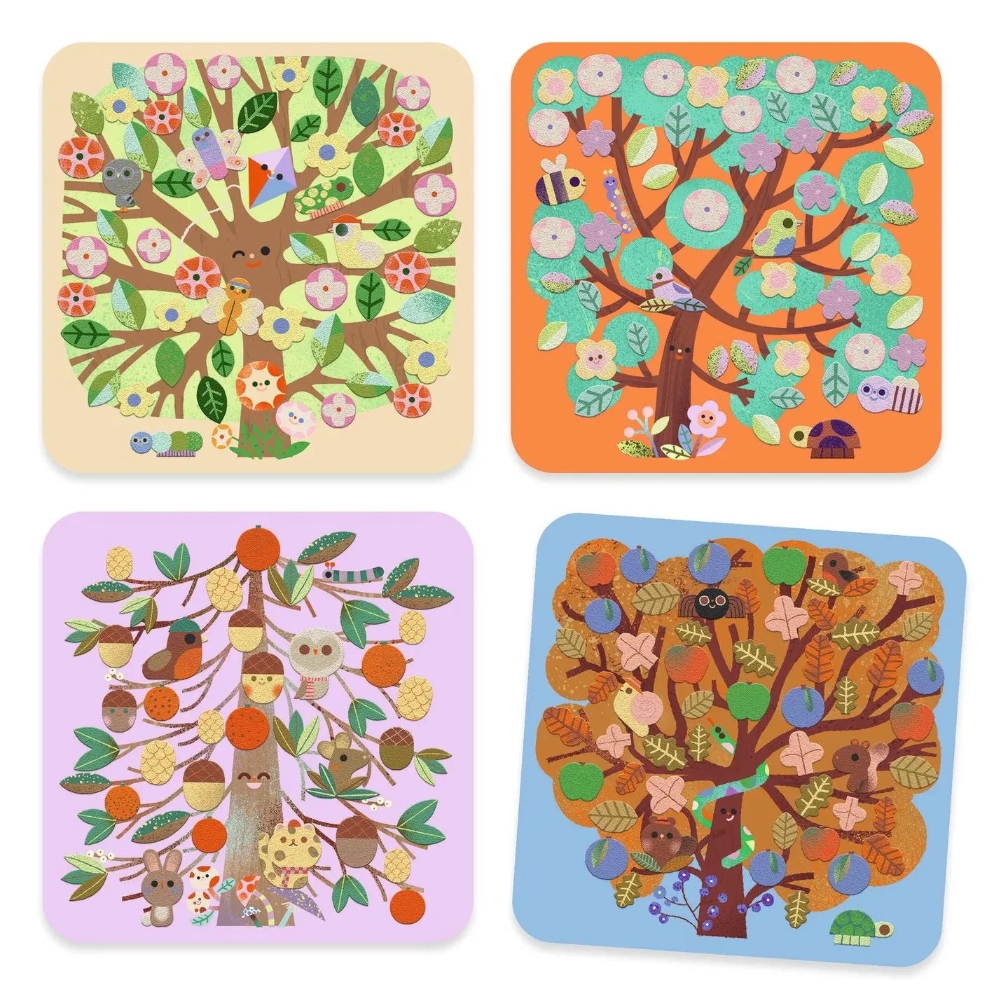 Djeco - Cycle of Seasons Felt Collage