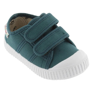 Victoria - Tiras Lona Scratch Sneakers | Peacock Blue