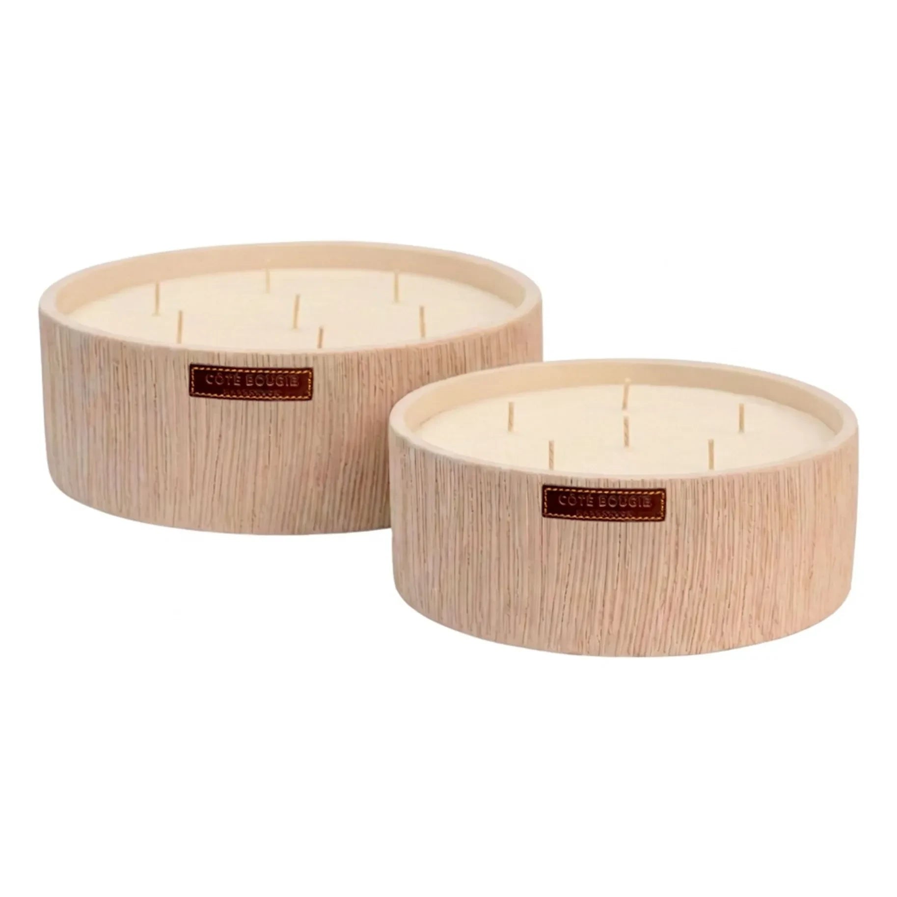 Côté Bougie - Striped Flat Candle - Dates