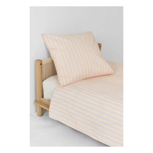 Nobodinoz - Sheldon Stripes Duvet Cover | Pink