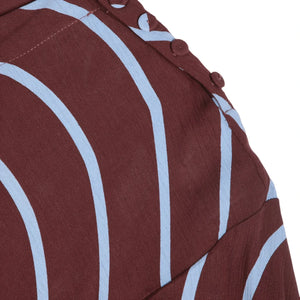 Bobo Choses - Psychedelic Striped Dress | Burgundy